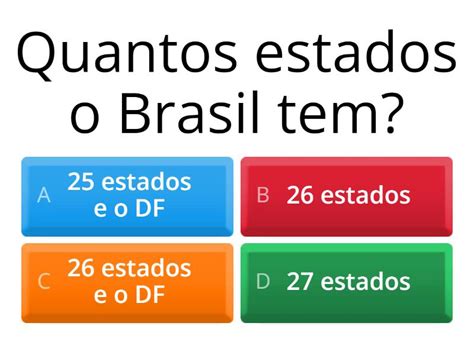 Sobre O Territ Rio Brasileiro Quiz