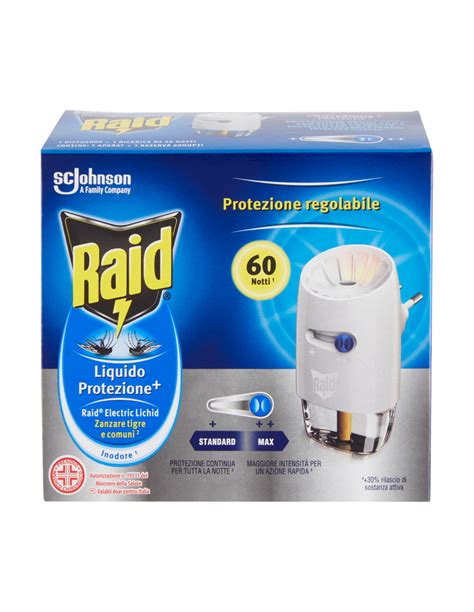 Raid Liquido 1 Base 1 Ricarica 60 Notti Antizanzare Tigre