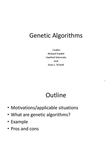 Genetic Algorithm Pdf Genetic Algorithm Applied Mathematics