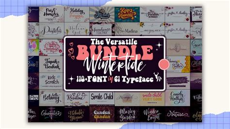 The Versatile Font Bundle Canvas Svg Instant Digital Download Procreate