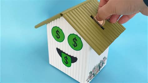 How To Make A Coin Bank With Waste Paper Best Out Of Waste Diy