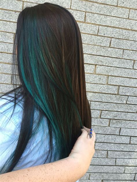 The 25 Best Blue Hair Highlights Ideas On Pinterest Colored