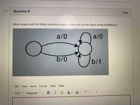 Solved Question 7 15 Pts Construct A Fa That Represents