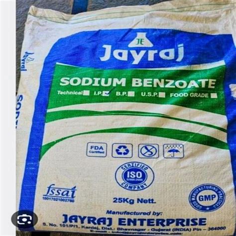 Sodium Benzoate Powder PP Bag 25 Kg At Rs 135 Kg In Nashik ID