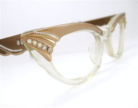 Vintage 50s Cat Eye Eyeglasses Sunglasses Eyewear Pointy Frame Etsy 1950s Fashion Vintage