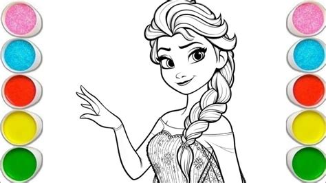 How To Draw Cute Elsa Frozen Drawingdisney Frozen Elsa Drawingcute