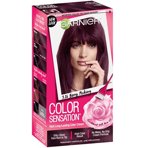 Color Sensation Long Lasting Permanent Hair Color Garnier Deep Burgundy Hair Deep