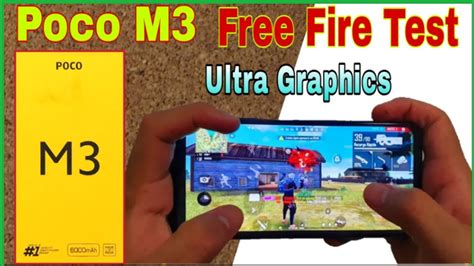 Poco M3 4g Unboxing With Free Fire Gameplay Test Poco M3 5g High