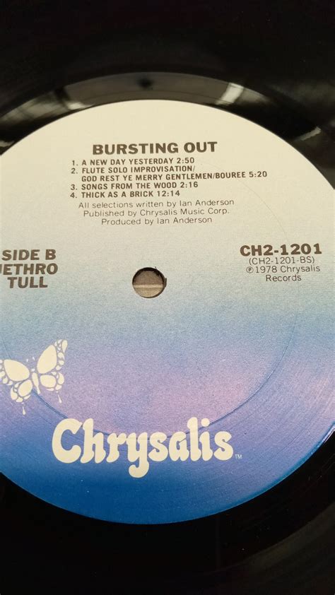 Jethro Tull Live Bursting Out 1978 Chrysalis Records 4 Vinyl Lp Ch2 1201 Etsy