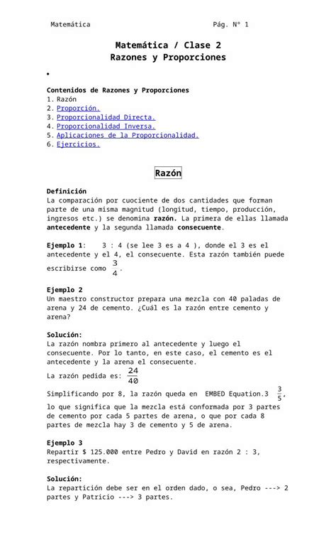 DOC Matemática Clase 1 Enfermería Vespertino UAC Web