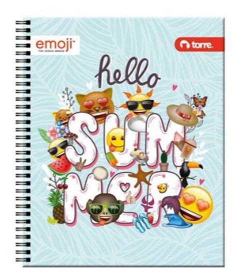 Ripley PACK CUADERNOS UNIVERSITARIOS TORRE CLÁSICO EMOJI 100H X10UD