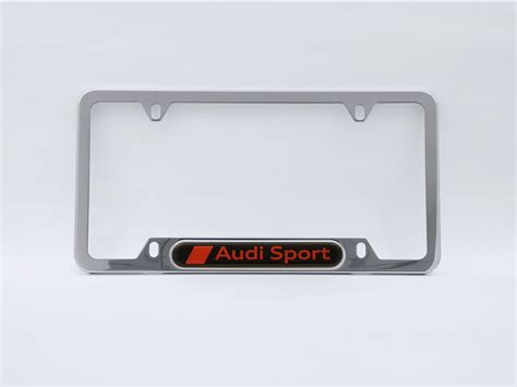 2022 Audi Q3 Audi Sport License Plate Frame Polished Zaw071801q Genuine Audi Accessory