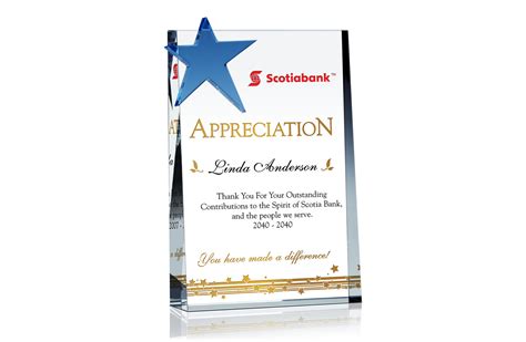 Star Employeestaff Appreciation Plaque Crystal Central