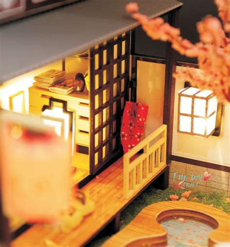 Diy Japanese Style Wooden Miniature Doll House Kit 1 24 Etsy