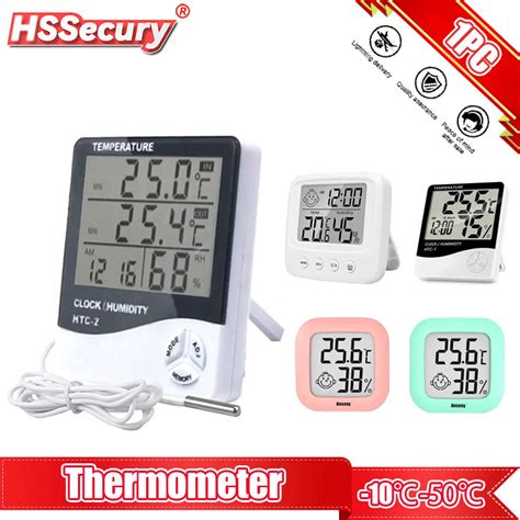 Digital Temperature Humidity Sensor Clock Backlight Thermometer