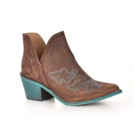 Corral Cognac Embroidery Shoe Q Corral Western Wear