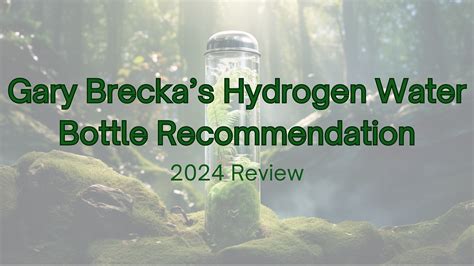 Gary Brecka Hydrogen Water Bottle Recommendation Medium