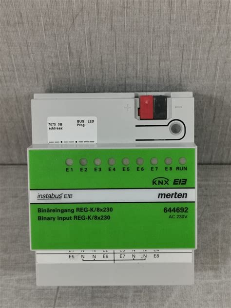 MERTEN KNX 644692 BINARY REG K 8X230 INSTABUS EIB NEW WITHOUT BOX