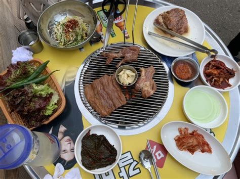 성수동 갈비골목 투어 한성맛갈비 야외에서 구워먹은 고기 네이버 블로그