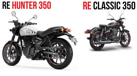 Royal Enfield Hunter 350 Vs Classic 350 - What Makes Them Different