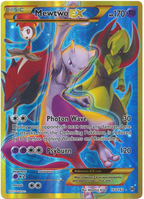 Mewtwo EX - XY BREAKthrough #163 Pokemon Card