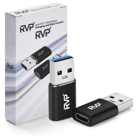 Rvp Usb C Female To Usb 30 Male Adapter For Laptop And Computer 5gbps 2pack 05ft Otg