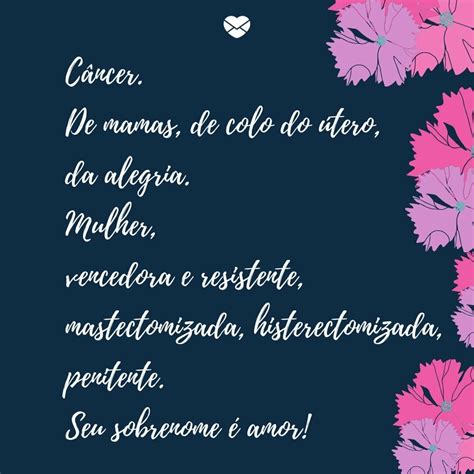 Poemas Sobre Outubro Rosa - Poemas para o Outubro Rosa: inspire conscientização!