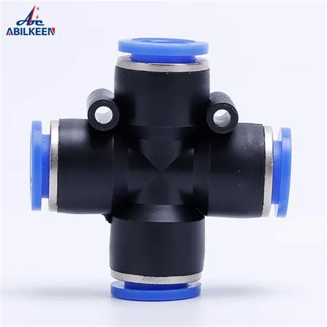 New Design Pza Series Four Way Mm Couplings Plastic Cross