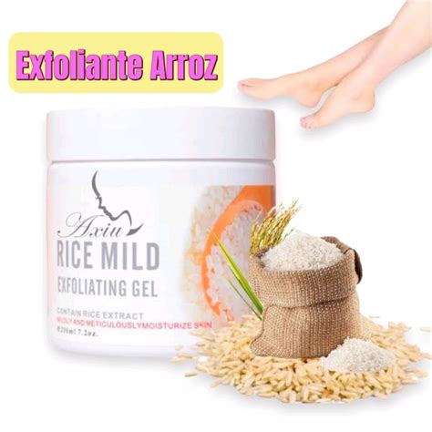 Exfoliante de arroz white rice gel aclarante hidratante Shopee México