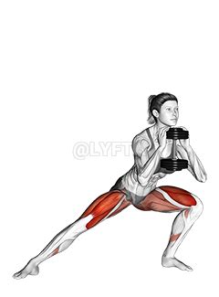 Dumbbell Side Lunge Video Guide Lyfta