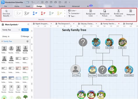 Free Family Tree Templates for 4, 5, or More Members