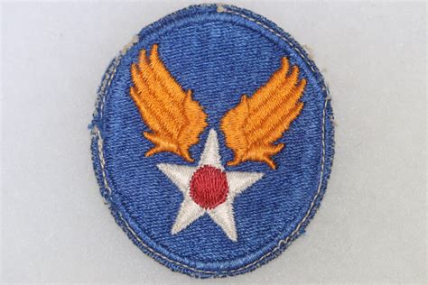 ORIGINAL WW2 US ARMY AIR FORCE CLOTH SHOULDER PATCH 4 USED Butlers