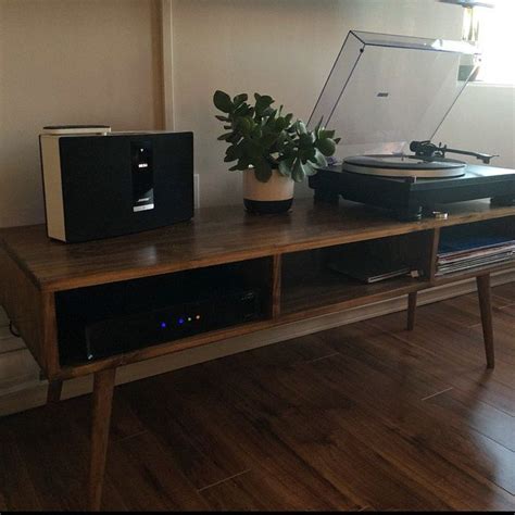 Record Player Console, Record Players, Tv Console, Console Table, Mid ...