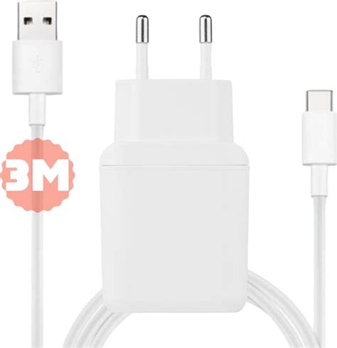 A Usb Lader Met Usb C Kabel Meter X Sneller Opladen Quick