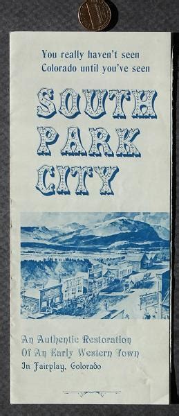 1970s Era Fairplay Colorado South Park City Western Frontier Town