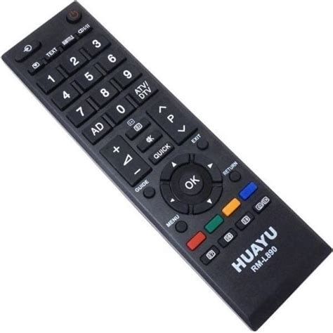 Huayu Remote Control For Toshiba Screens Black Rm L890