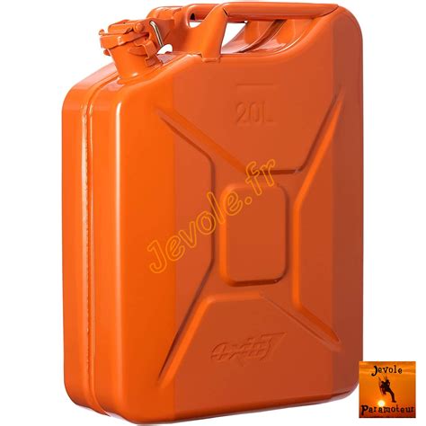 Bidon Essence M Tal L Paramoteur Orange Jevole Paramoteur Bidon