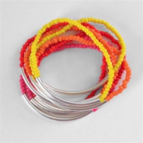 Noodle Bead Stacking Bracelets Tutorial ⋆ Dream A Little Bigger