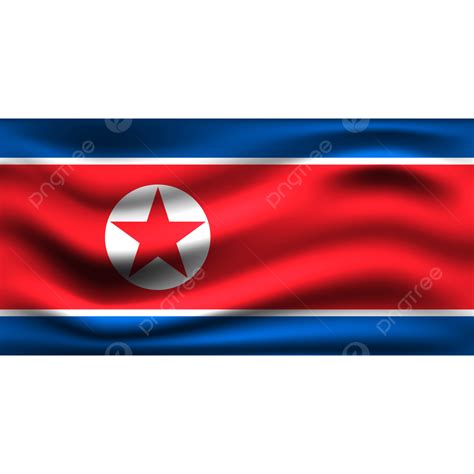 Bandeira Da Coreia Do Norte Acenando Ilustra O D Png Bandeira Da