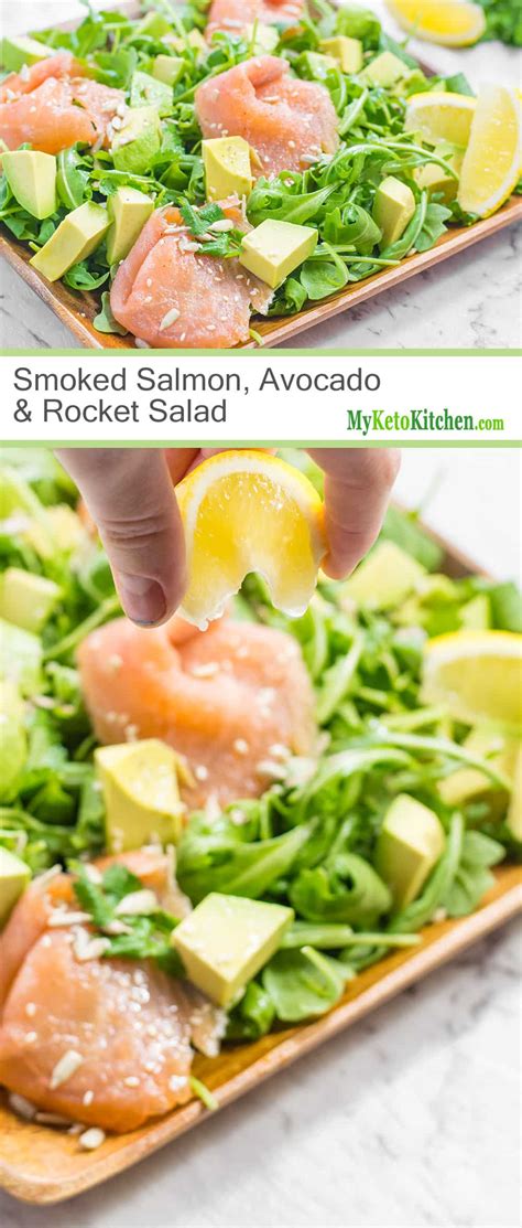 Smoked Salmon And Avocado Salad Recipe Super Healthy And Tasty My Keto