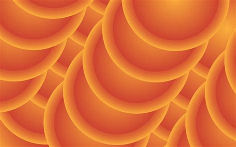 Fundo Abstrato Laranja Circular Moderno Vetor Premium