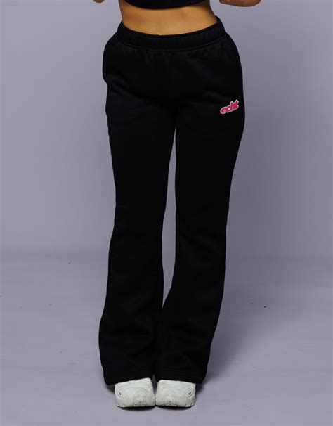 Blur Flare Sweatpants - Black