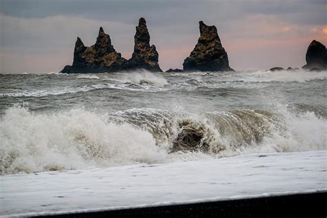 Sunrise at Reynisdrangar Iceland Photograph by Catherine Reading - Fine ...