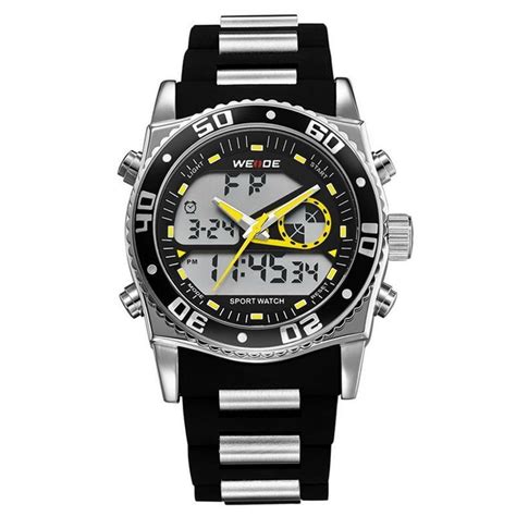 Relógio Masculino Weide AnaDigi Esporte WH 2316 Amarelo ShopDesconto