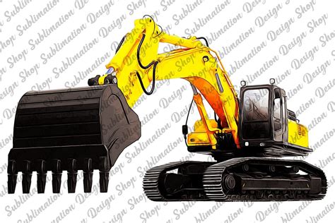 Excavator Png Construction Png Clipart Grafik Von PawPawDesignShop