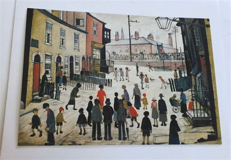 LS Lowry, Matchstick Men, British Artist Postcard, Detail of A ...