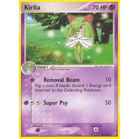 Kirlia 34109 Ex Ruby And Sapphire Uncommon Pokemon Card Near Mint Tcg