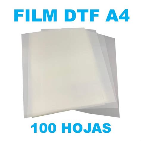 DTFA4 FILM PARA DTF TAMAÑO A4 100 HOJAS Moritzu