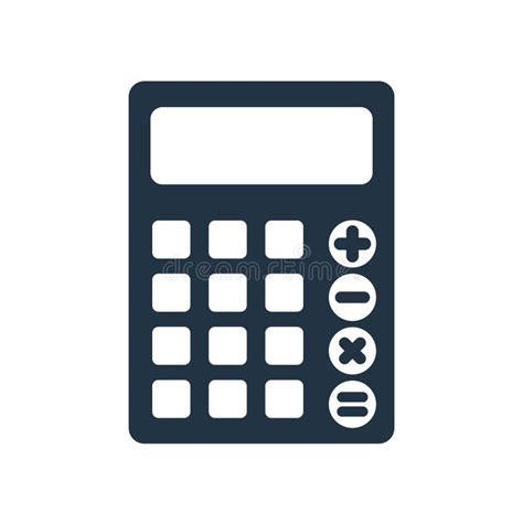 Vector Del Icono De La Calculadora Aislado En El Fondo Blanco