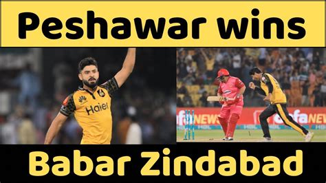 Peshawar Zalmi Wins Babar Azam Led His Team To Qualifier Indian